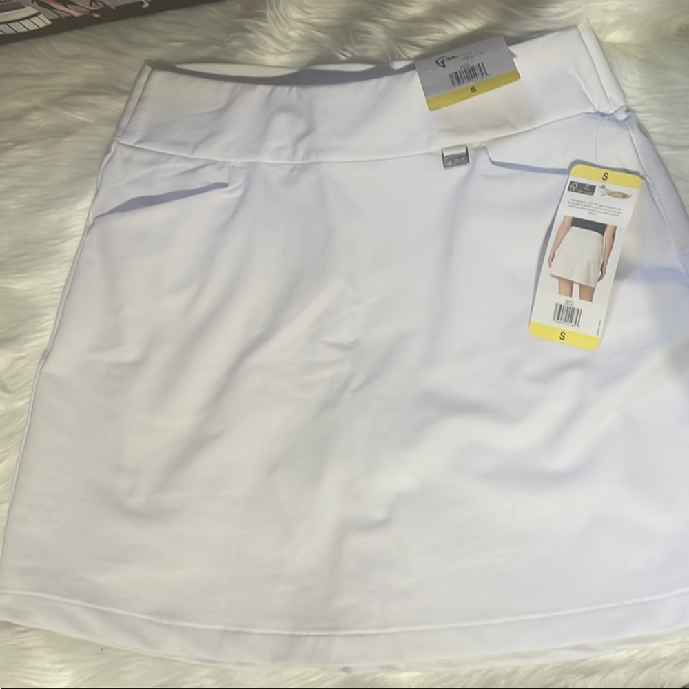 White Women's Skirt with short under.